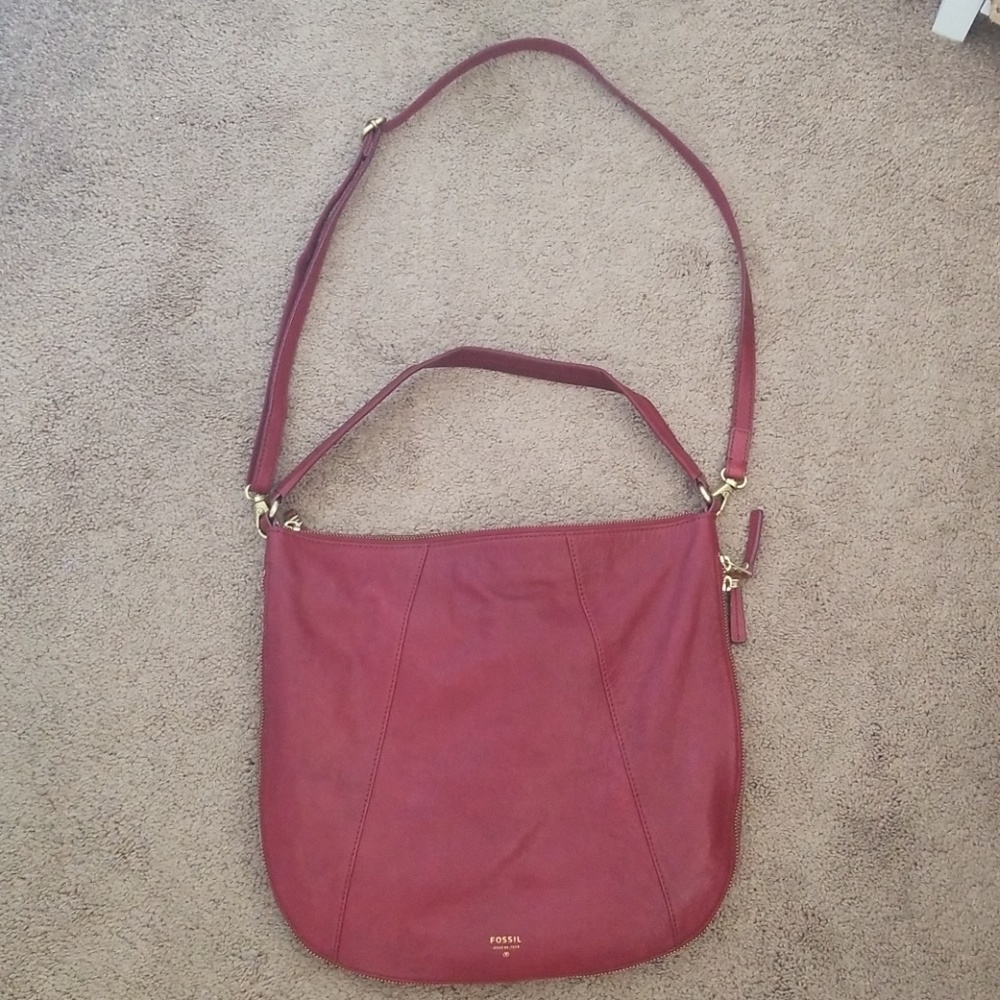 Leather fossil purse